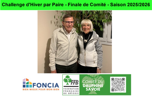 Challenge d'Hiver par Paire - Finale de Comité