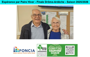 Espérance par Paire Hiver - Finale Drôme-Ardèche