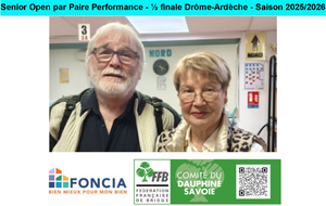 Senior Open par Paire Performance - ½ finale Drôme-Ardèche