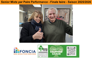 Senior Mixte par Paire Performance - Finale Isère