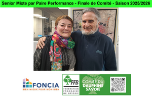 Senior Mixte par Paire Performance - Finale de Comité