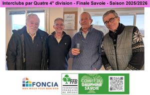 Interclubs par Quatre 4° division - Finale Savoie
