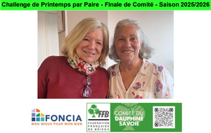 Challenge de Printemps par Paire - Finale de Comité