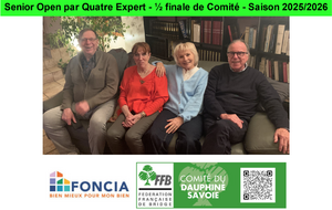 Senior Open par Quatre Expert - ½ finale de Comité