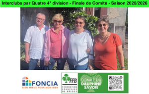 Interclubs par Quatre 4° division - Finale de Comité