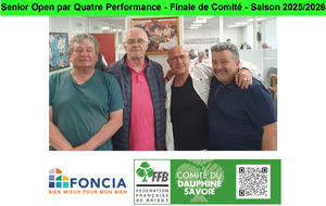 Senior Open par Quatre Performance - Finale de Comité