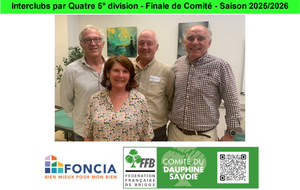 Interclubs par Quatre 5° division - Finale de Comité
