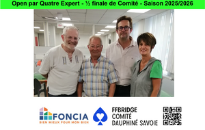 Open par Quatre Expert - ½ finale de Comité