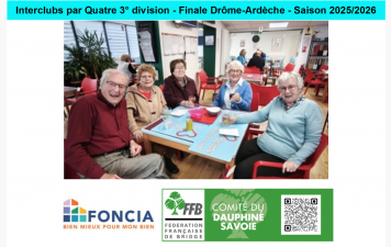 Interclubs par Quatre 3° division - Finale Drôme-Ardèche