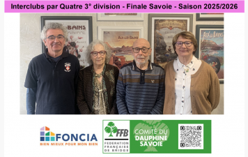 Interclubs par Quatre 3° division - Finale Savoie