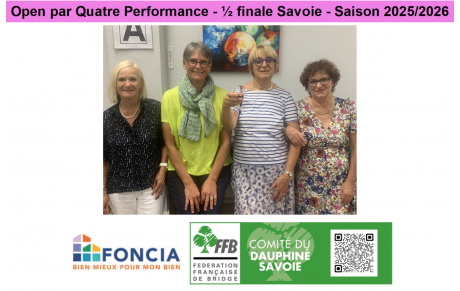 Open par Quatre Performance - ½ finale Savoie