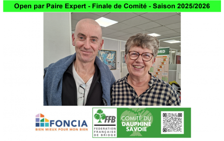 Open par Paire Expert - Finale de Comité