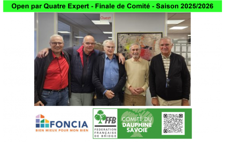 Open par Quatre Expert - Finale de Comité