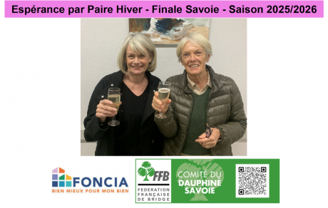 Espérance par Paire Hiver - Finale Savoie