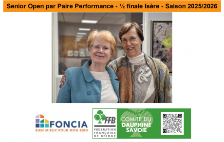 Senior Open par Paire Performance - ½ finale Isère