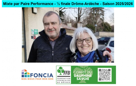 Mixte par Paire Performance - ½ finale Drôme-Ardèche