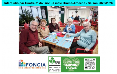 Interclubs par Quatre 3° division - Finale Drôme-Ardèche