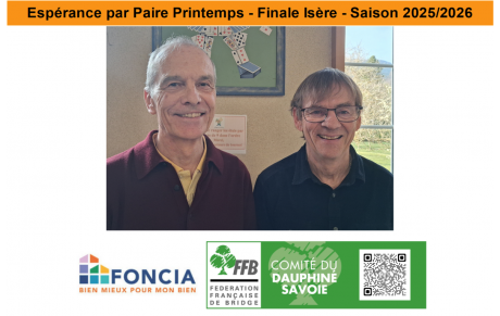 Espérance par Paire Printemps - Finale Isère