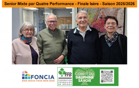 Senior Mixte par Quatre Performance - Finale Isère