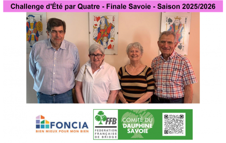 Challenge d'Été par Quatre - Finale Savoie