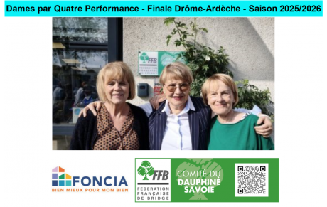 Dames par Quatre Performance - Finale Drôme-Ardèche