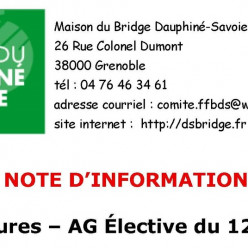Appel à candidatures – AG Élective du 13 septembre 2026